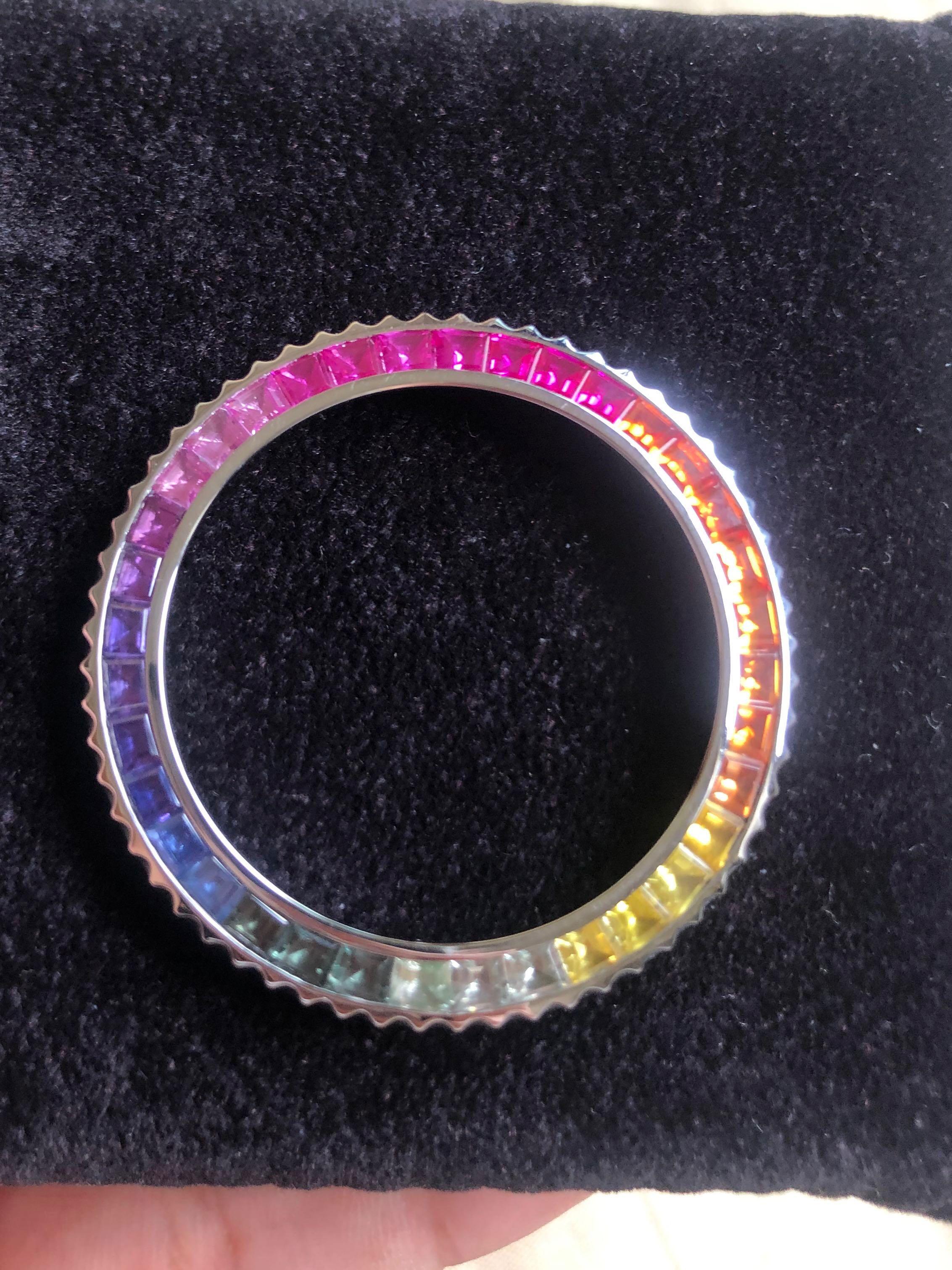 Custom Rainbow Submariner Bezel