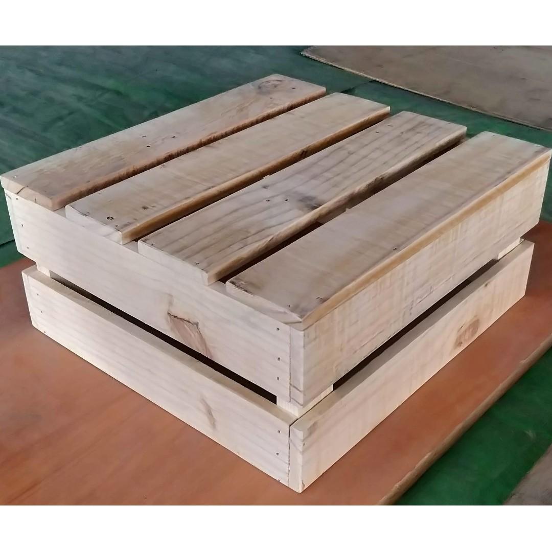 Customized Rustic Wooden Crate Podium Platform cum Storage Tray