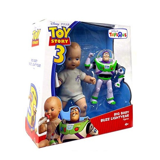 Disney Pixar Toy Story 3 Action Figure 2-Pack Big Baby & Buzz Lightyear ...