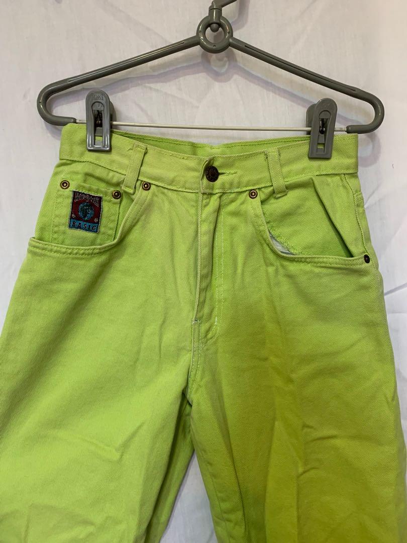 lime green jeans womens