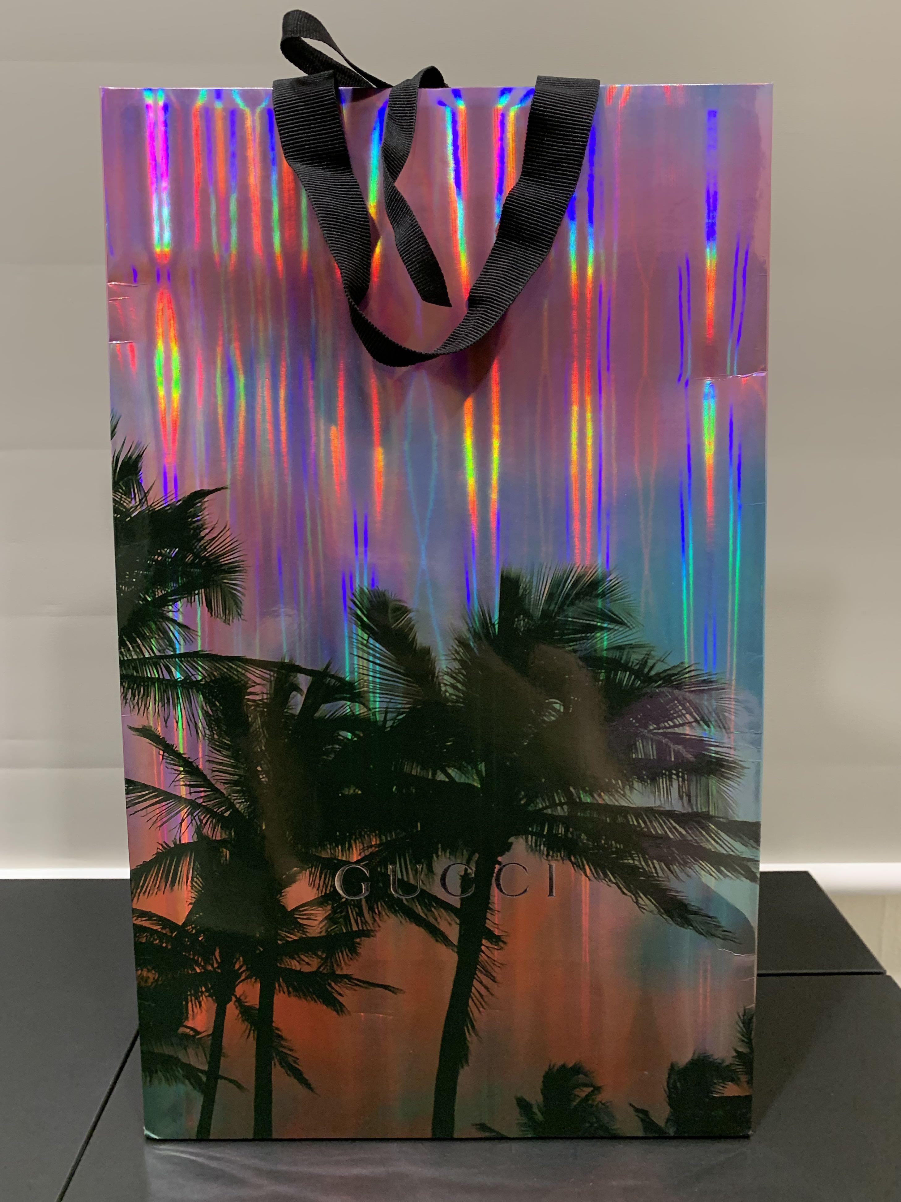 Gucci Holographic Paper Bag, Luxury 