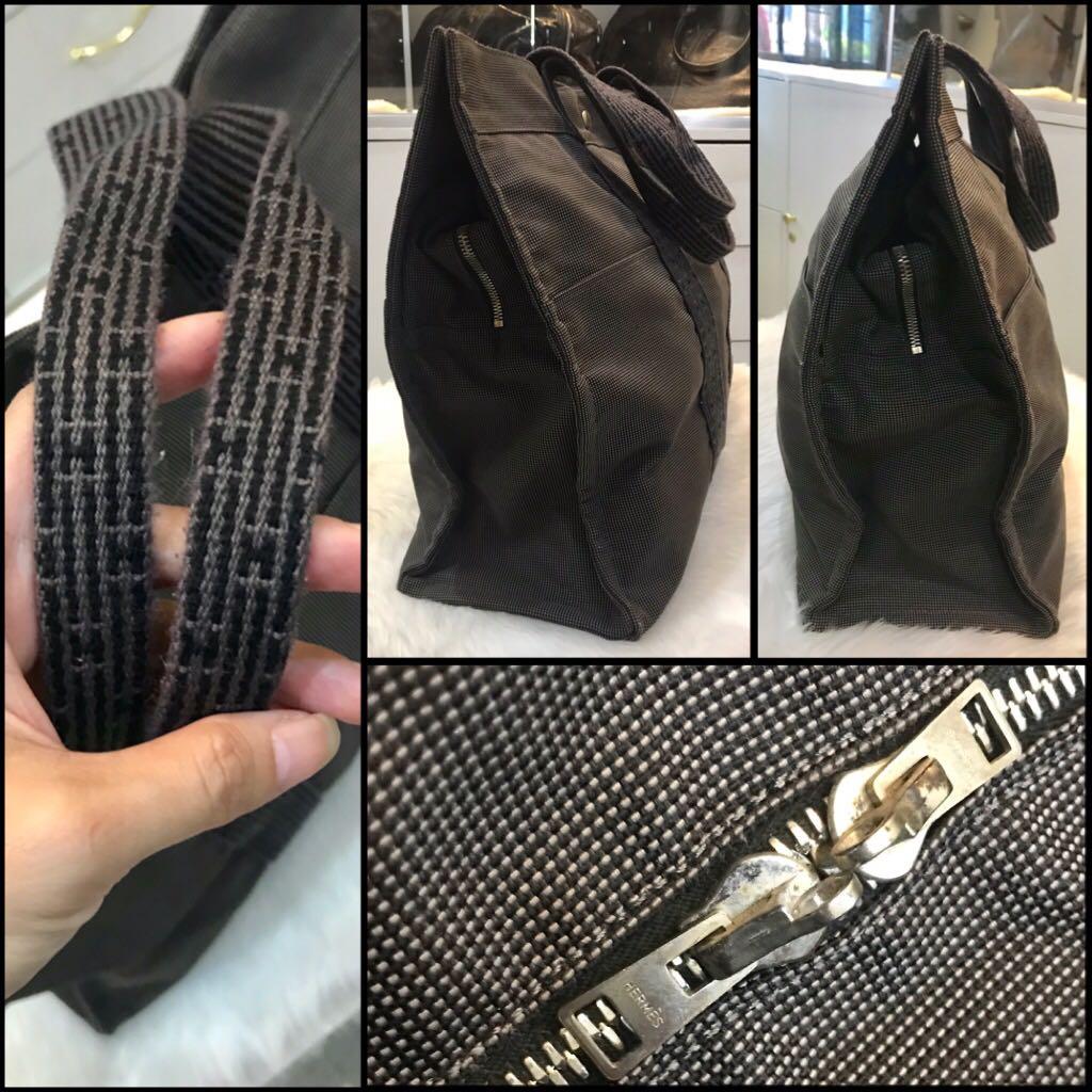 Hermes Herline Tote Gray Canvass (Category: Luxury Bags & Wallets) located in Paranaque City. Submitted by brendaizz.baflo (Listing ID 263221384, Image 2). Description: Call Sms Enabled: true Brand: Hermes.