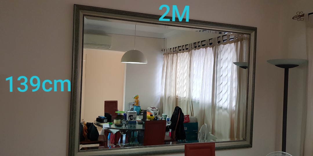 Huge wall mirror, Furniture & Home Living, Home Decor, Mirrors on Carousell