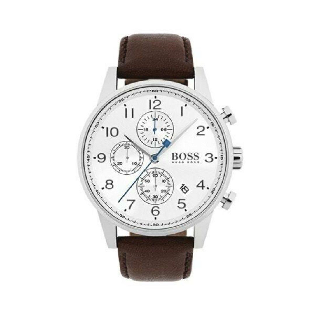 Mens hugo boss hotsell watch leather strap