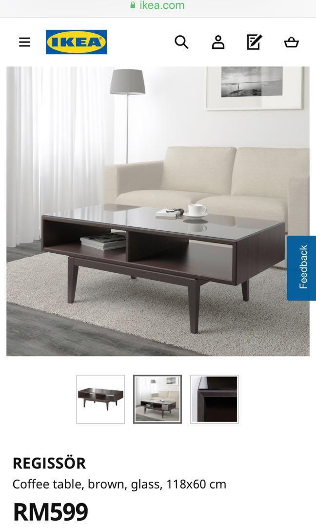 Ikea Regissor Designer coffee table, Furniture & Home Living, Furniture