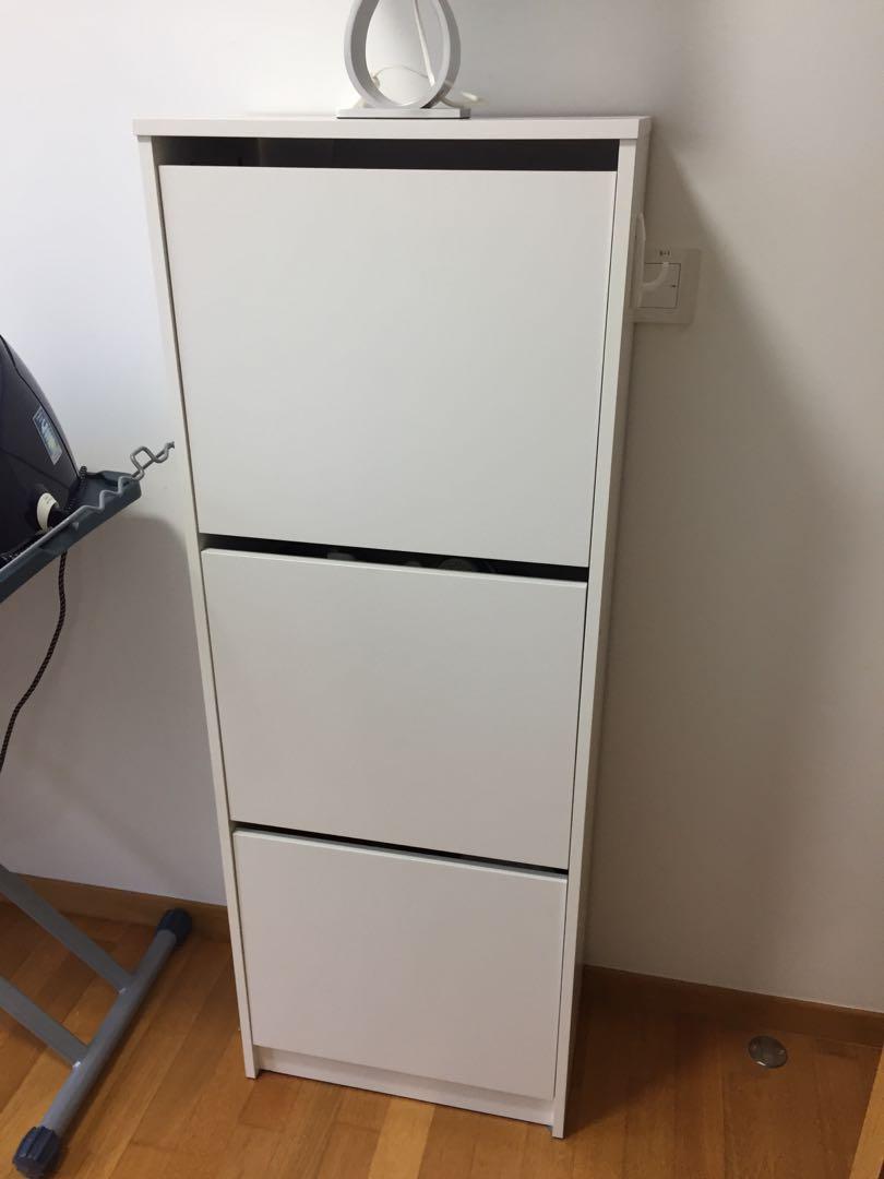 ikea stall shoe cabinet wall mount on Ikea Shoe Cabinet Furniture Shelves Drawers On Carousell