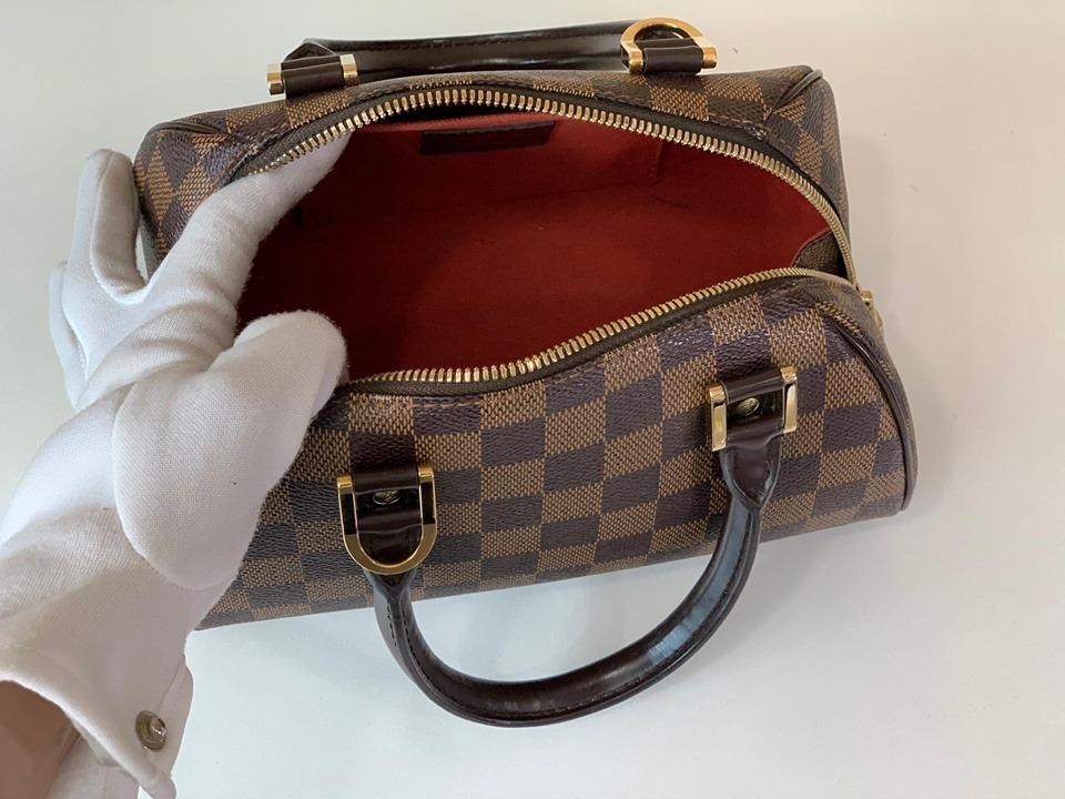 LOUIS VUITTON Ribera Mini Zipped Handbag N41436 Damier Ebene Canvas Used  Women