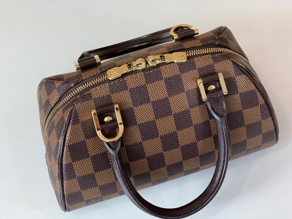 LOUIS VUITTON Ribera Mini Zipped Handbag N41436 Damier Ebene