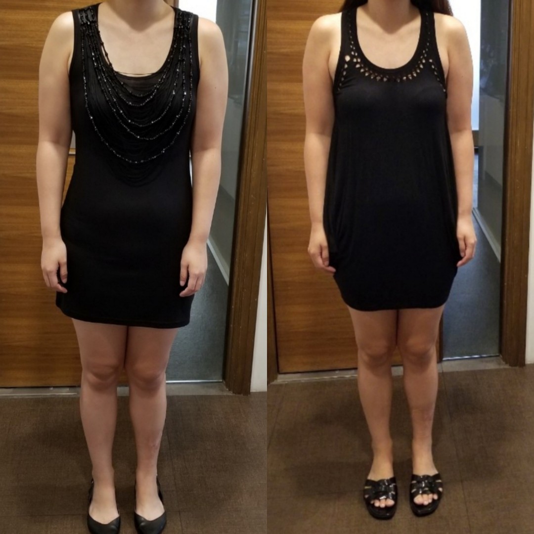 little black sleeveless dress
