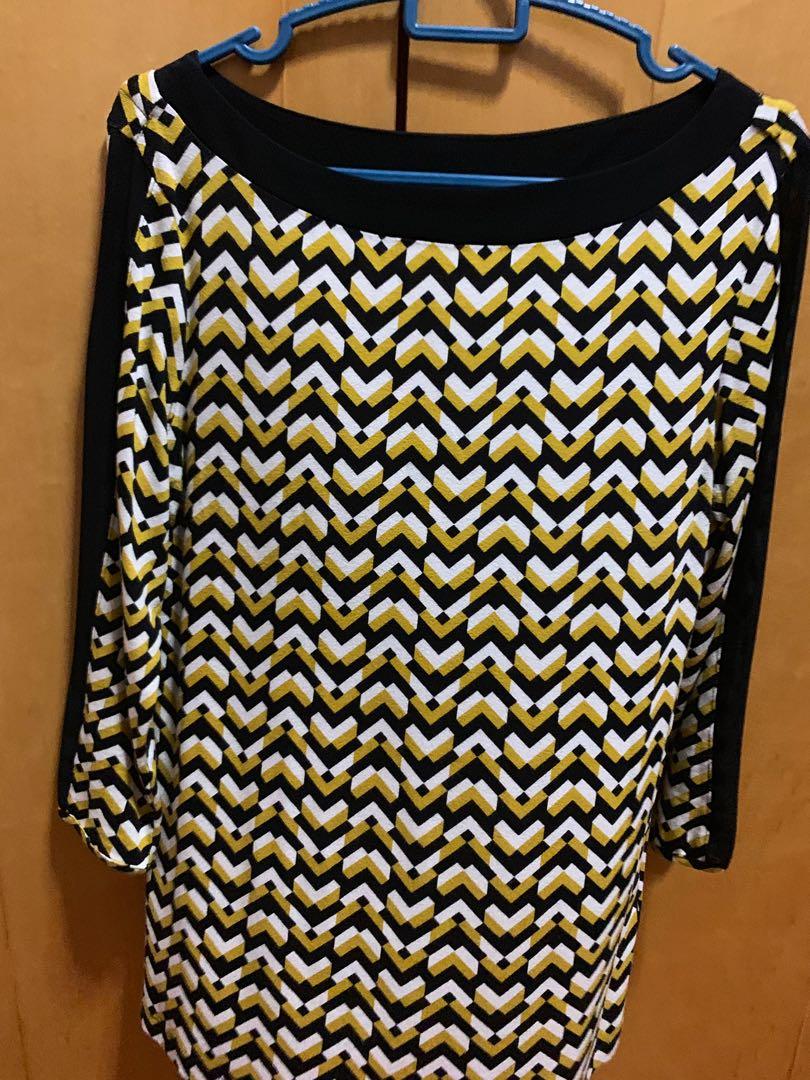 marks and spencer yellow blouse