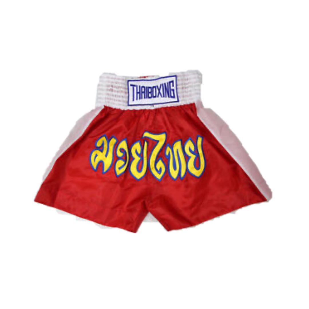 muay thai red shorts