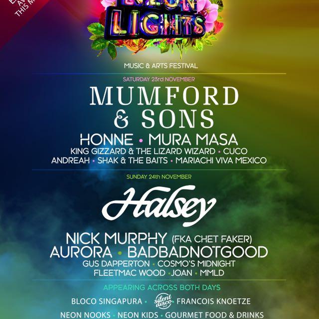 Neon Lights Festival 23rd Nov (Sat), Tickets & Vouchers, Event
