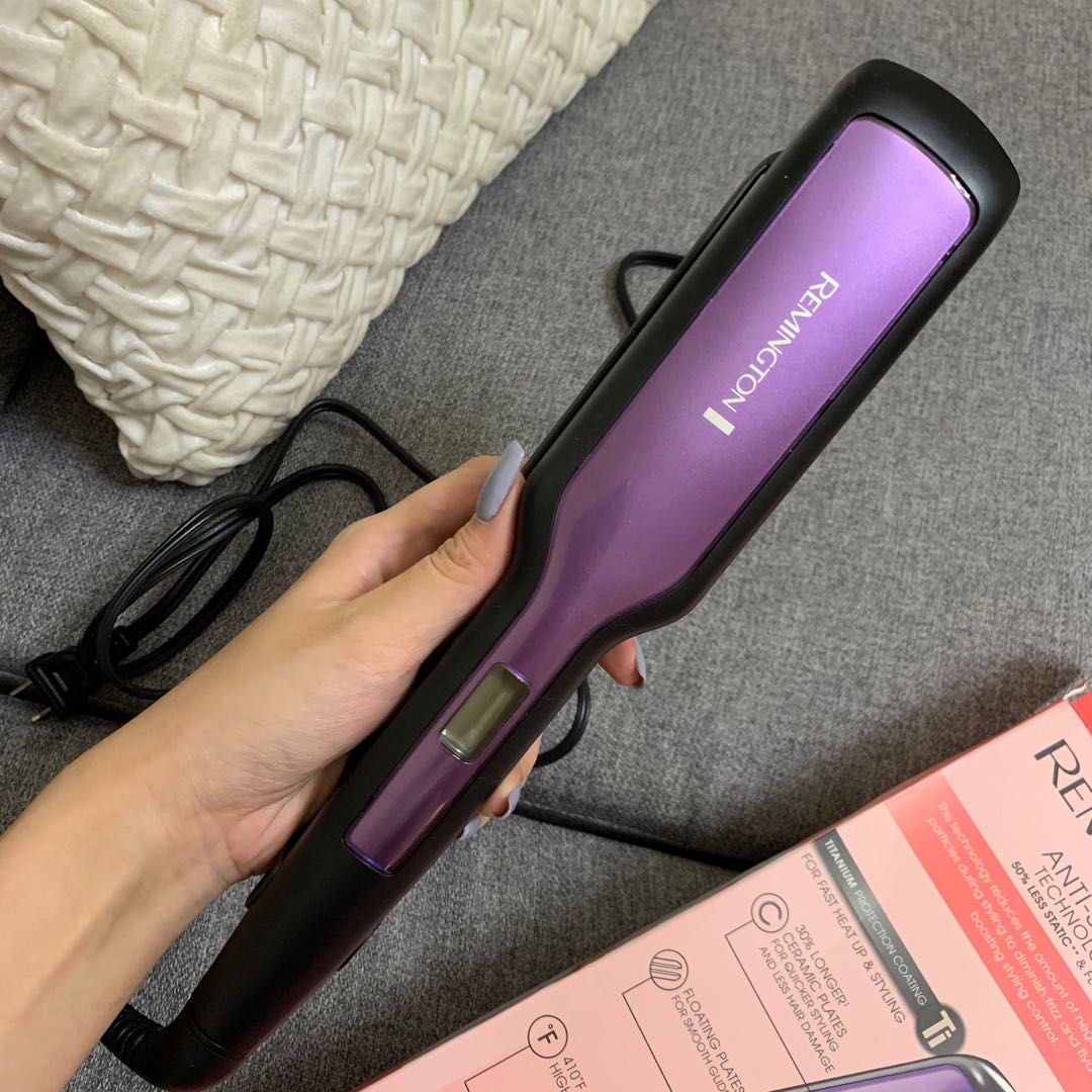 Remington 1 Anti Static Ceramic Plate Hair Straightener 2x
