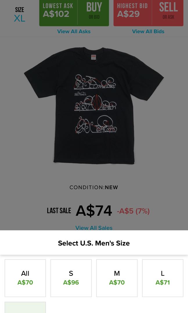 supreme system tee