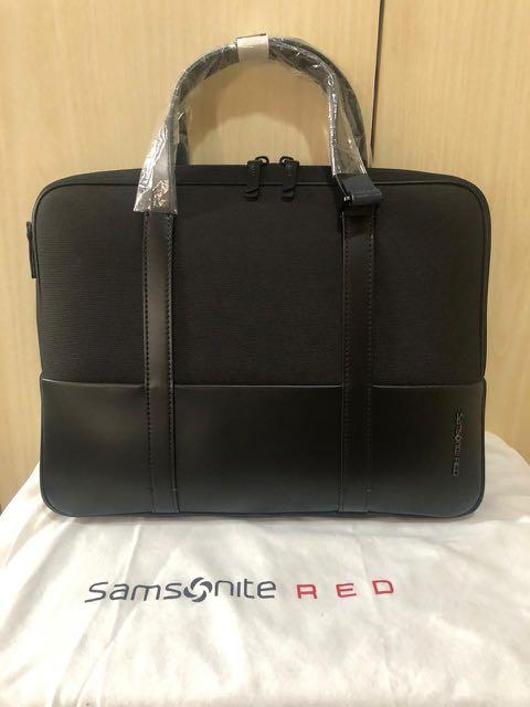 samsonite red briu briefcase