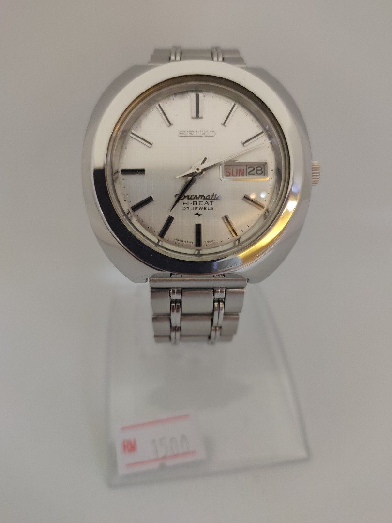 Seiko vintage presmatic Hi-beat 5146-7030 automatic steel, Men's Fashion,  Watches & Accessories, Watches on Carousell