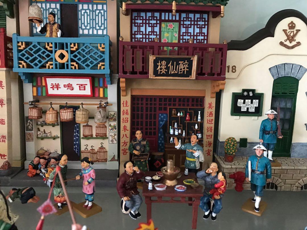 1950s, historical picture, a street scene in Hong Kong showing shops of