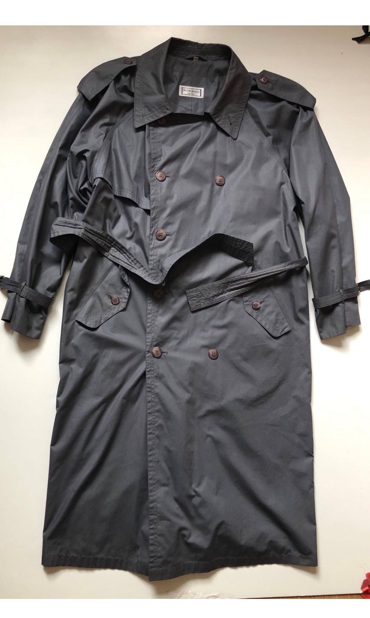 yves saint laurent vintage trench coat