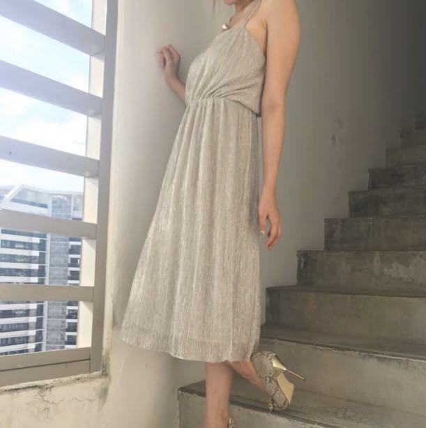 Zara Shimmer Glitter Dress, Women's Fashion, Dresses & Sets, Dresses on Carousell