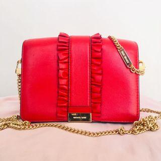 MK Red Bag Leather