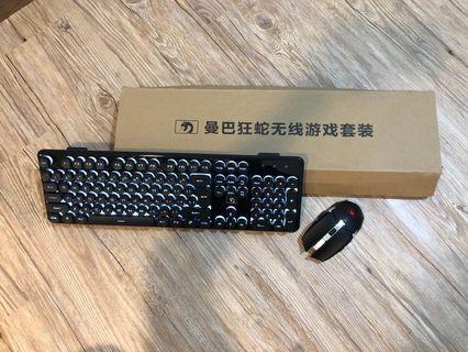 Metal Mamba Snake Gaming Keyboard & Mouse Combo