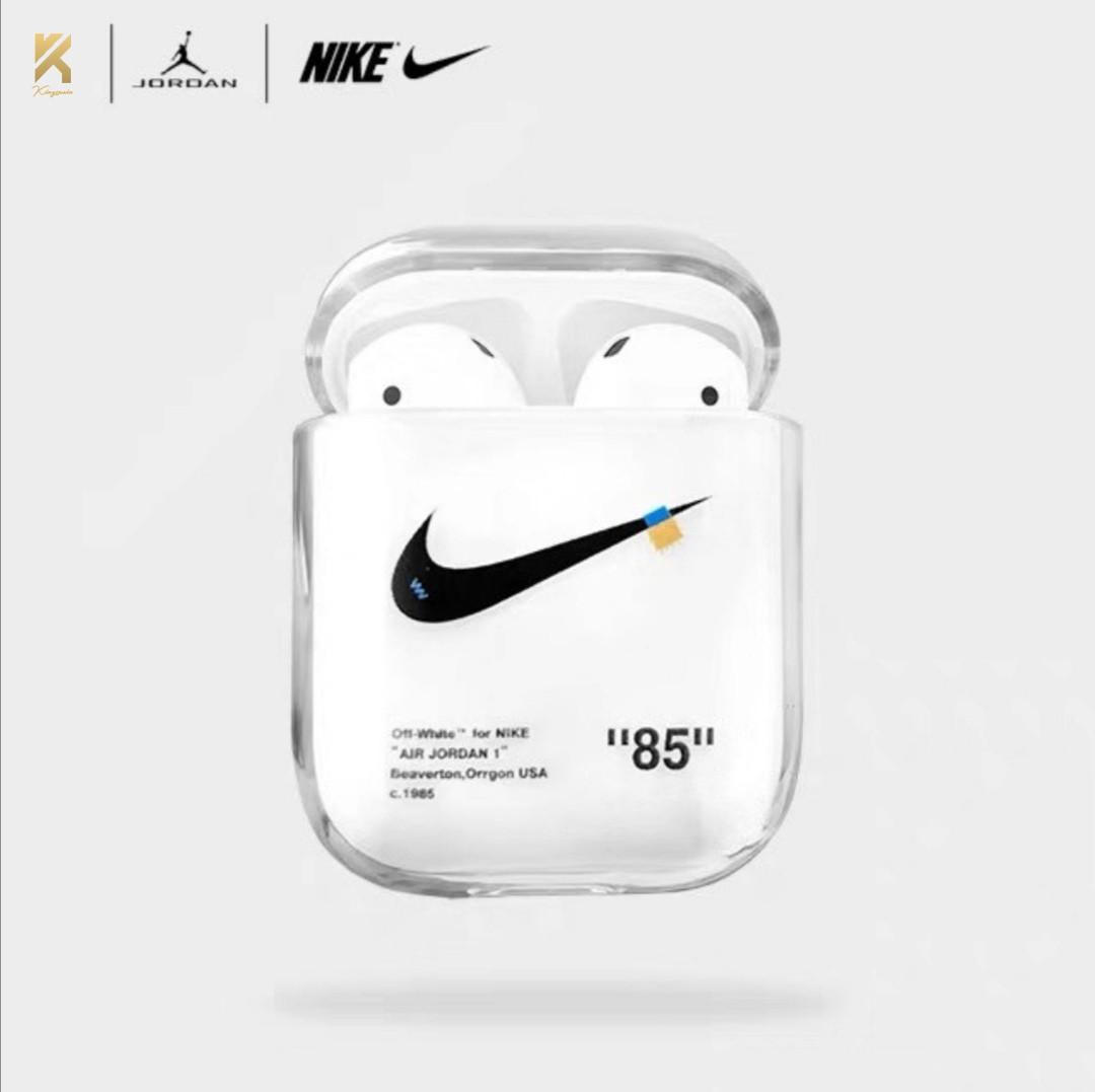 Derrotado tuyo Violar Apple Airpods Nike X Off White case, Mobile Phones & Gadgets, Wearables &  Smart Watches on Carousell