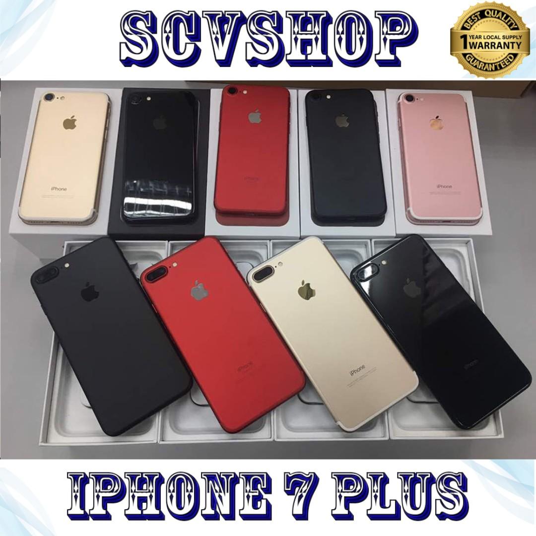 apple iphone 7 plus 32gb 128gb 256gb full set original refurbished new set
