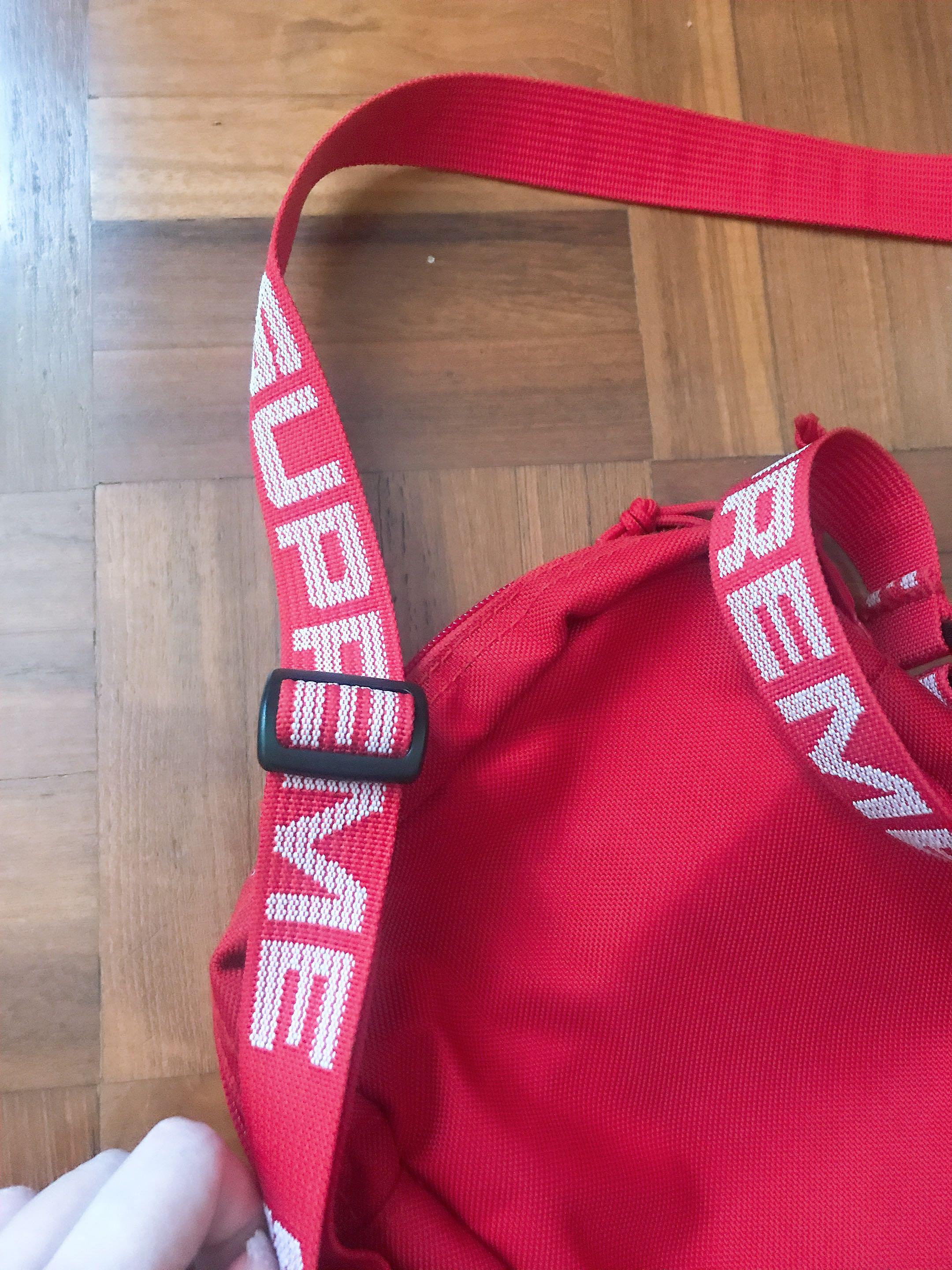 Authentic Supreme Red Shoulder Bag Men s Fashion Bags Sling