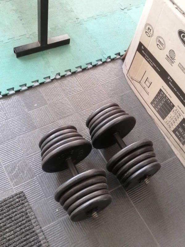 Barbell and Bench set, Sports Equipment, Other Sports Equipment and