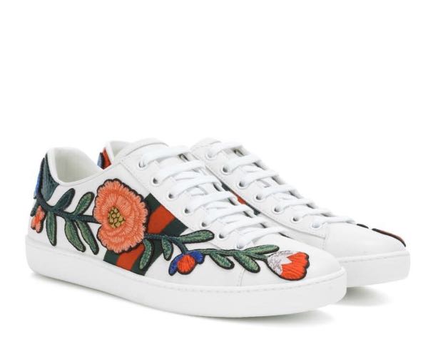BNIB GUCCI Floral Sneakers, Men's Fashion, Footwear, Dress Shoes on  Carousell