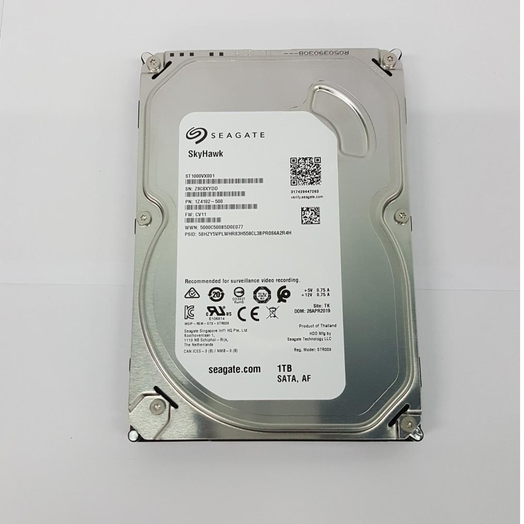 CCTV Multimedia Hard Drive Seagate SKYHAWK 1TB Surveillance, Furniture ...