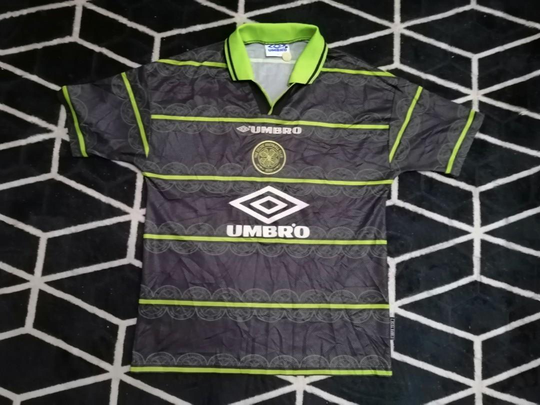 Celtic away kit 98/99 by umbro, Men's Fashion, Activewear on Carousell