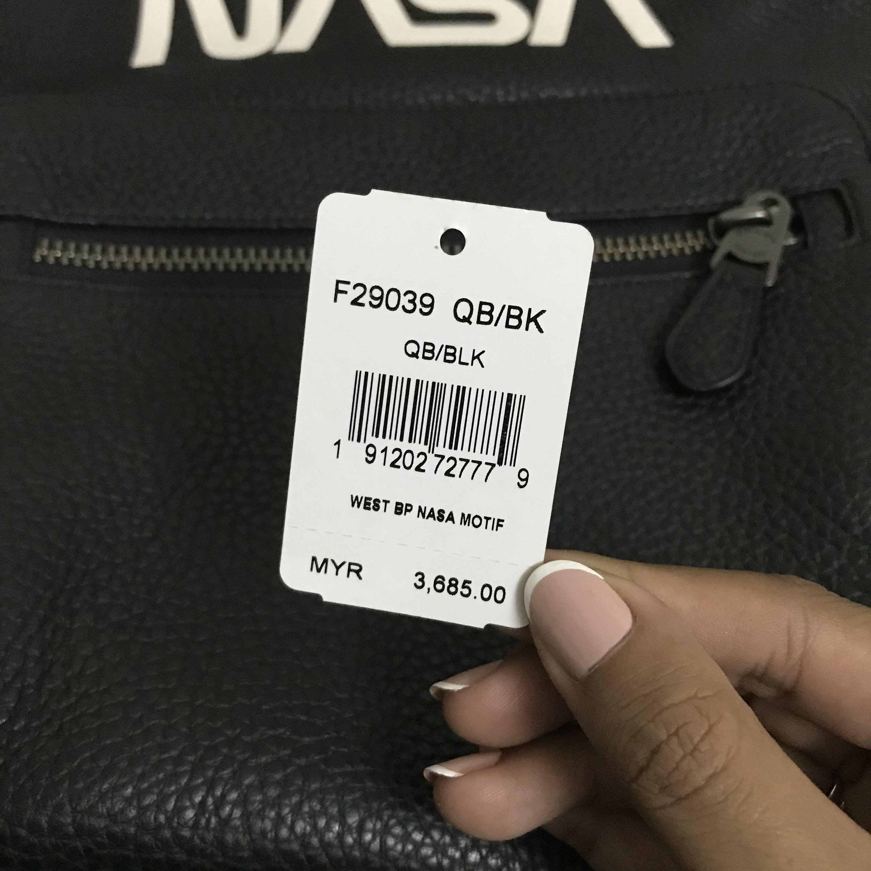 Coach nasa backpack discount black