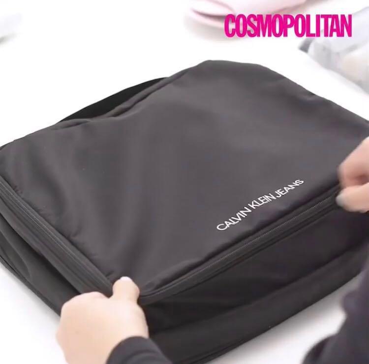 Cosmopolitan x Calvin Klein Jeans double layer travel clothing bag