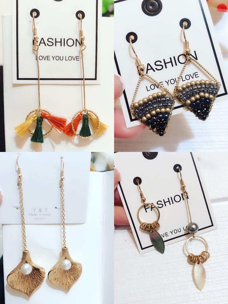 Earring （分類：耳環）位於 Hong Kong。 由 jw.accessories 提交（商品編號 263328636，圖片 4）。簡介： New Arrival ❣️ [$20對］ [$60 /3對包平郵] [$100/6 對包平郵］ 全部🉐️1對 實物拍攝 📷 🈶️意cap 圖pm 😃 - - - ☑️滙豐 /中銀/payme/支付寶/轉數快 #飾物 #韓國 #頸鏈 #手鍊 #手錶 #手鐲 #介指 #耳環 #出口飾物 #歐美飾品 #日韓首飾 #accessories #koreastyle #韓款 #網上飾物店 #禮物 #民族 #earings #rings #香港飾#。