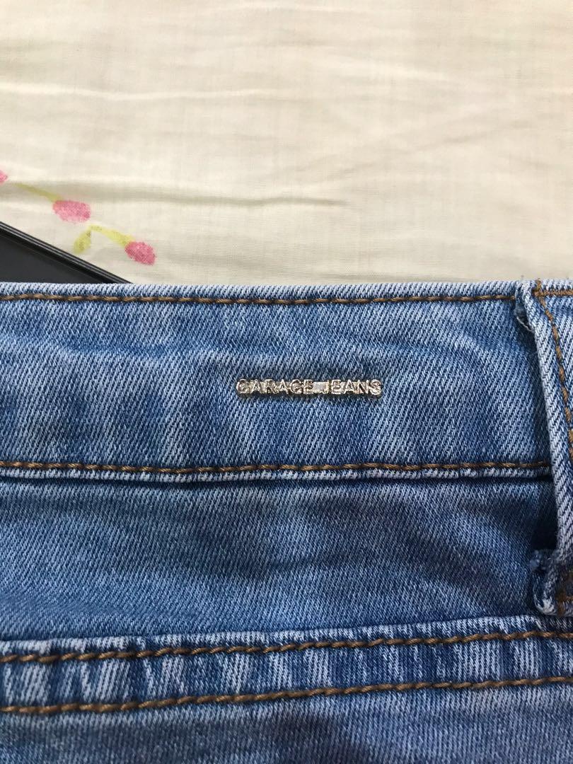 Garage jeans 2025 size chart