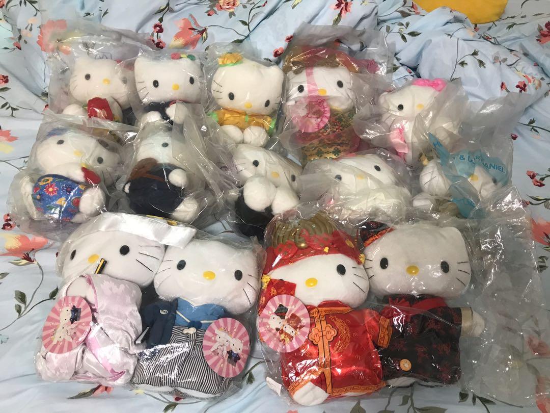 Hello Kitty 公仔 （分類：絨毛玩具）位於 Hong Kong。 由 funnyoo 提交（商品編號 263364653，圖片 1）。簡介： $50一個如果要可以話我知你要哪一個公仔全新，如果全要可以平啲。