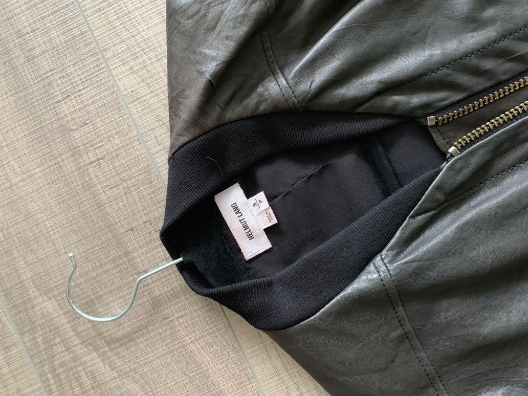 Helmut lang cheap leather blazer