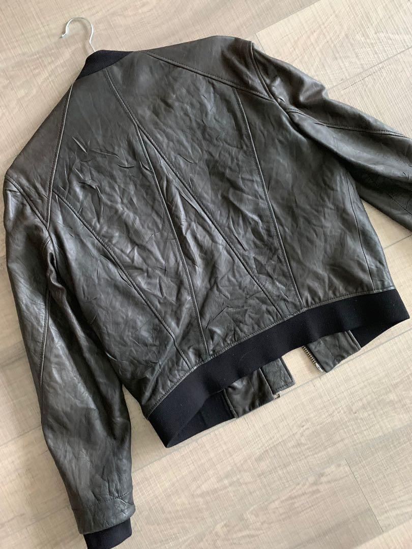 Helmut Lang leather jacket Women s Fashion Clothes on Carousell