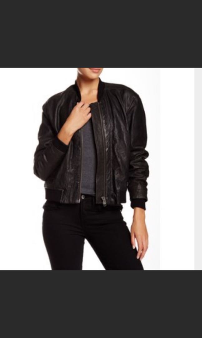 Helmut Lang leather jacket Women s Fashion Clothes on Carousell