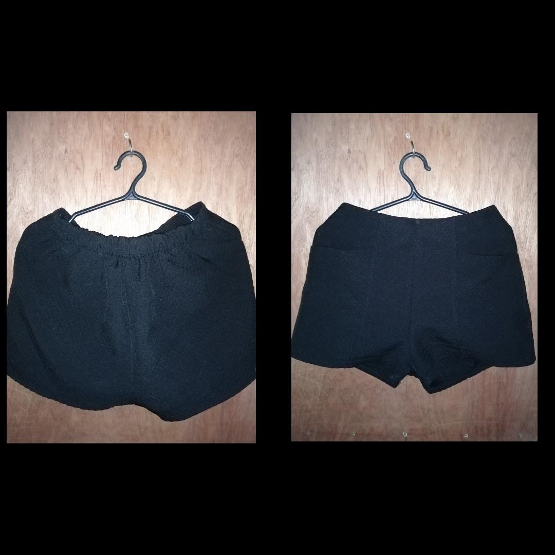 High Waist Korean Black Short Women S Fashion Clothes Dresses Skirts On Carousell