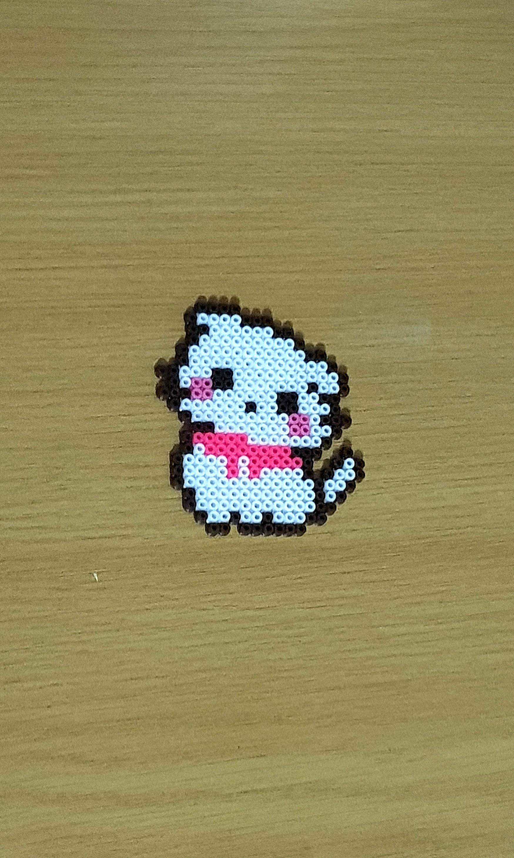 Instock Pyssla Perler Craft White Cat Design Mrtsengkang Design Craft Art Prints On Carousell Download the kawaii stitch font by darrell flood. instock pyssla perler craft white cat design mrtsengkang