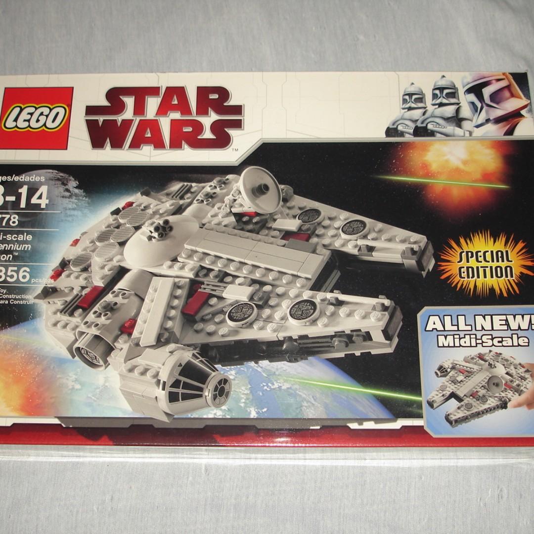 Lego Star Wars 7778 Midi Scale Millennium Falcon Hobbies Toys Toys Games On Carousell