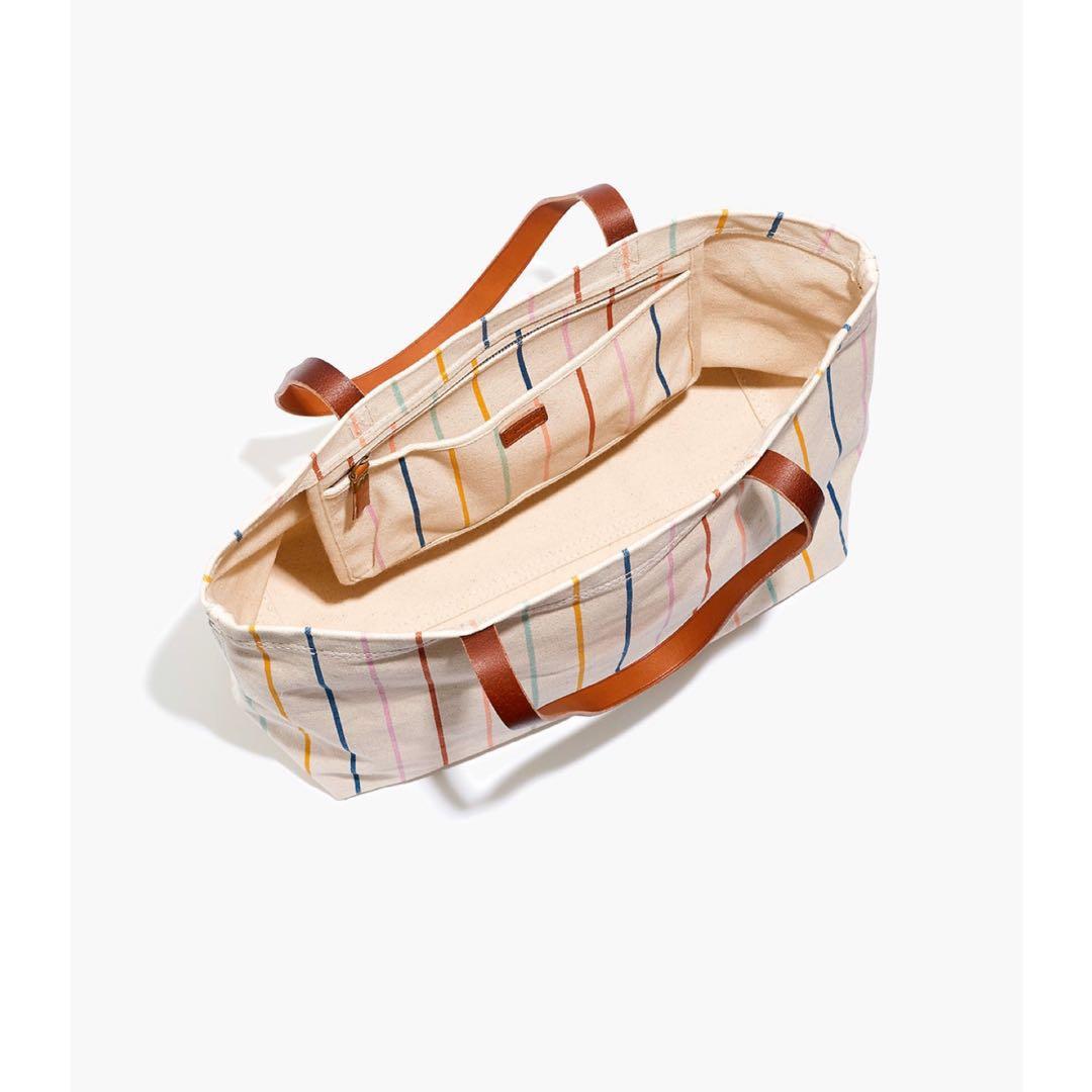 Madewell Rainbow Canvas Tote Bag Women s Fashion Bags Wallets Tote Bags on Carousell