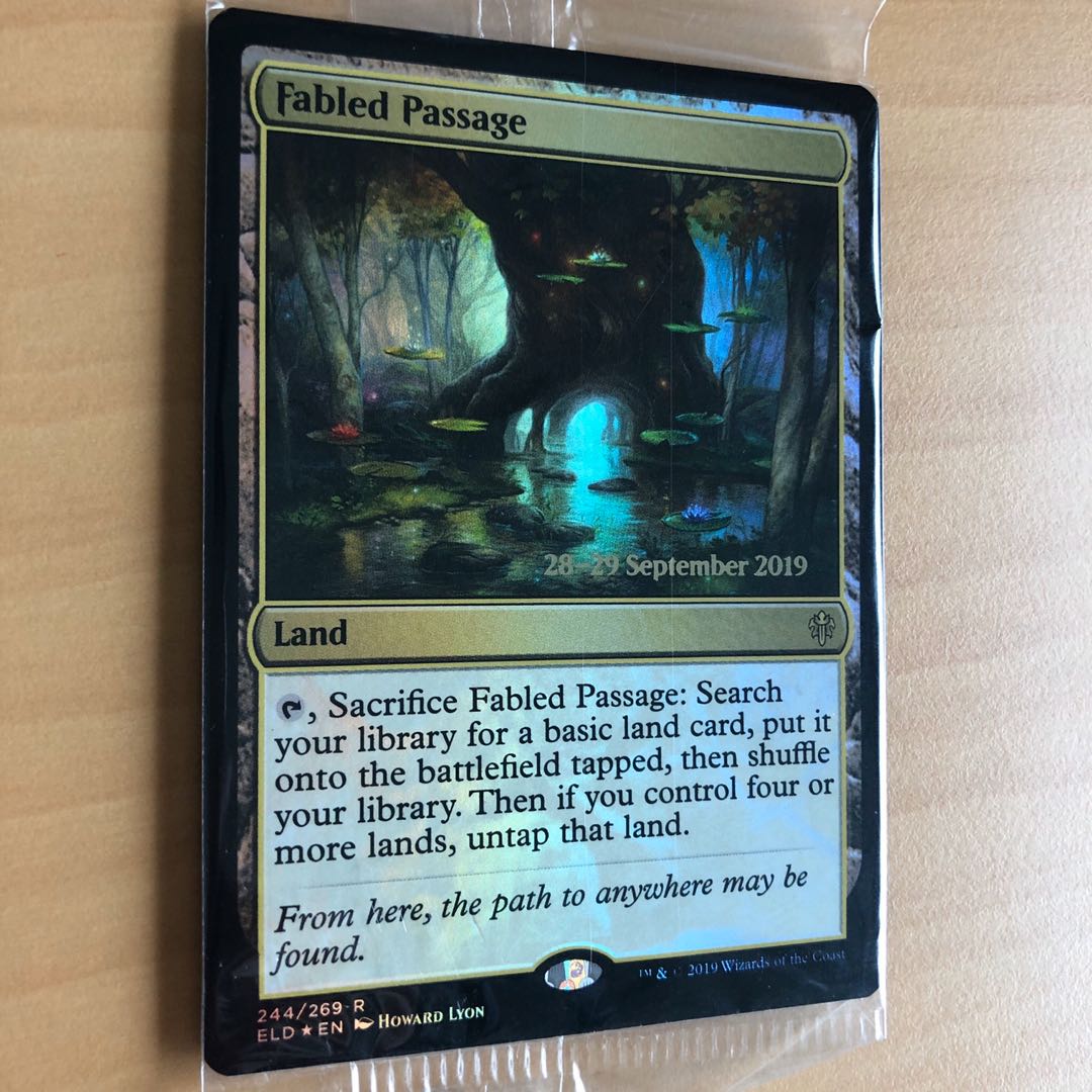 Magic The Gathering Fabled Passage Prerelease Foil Hobbies Toys Toys Games On Carousell