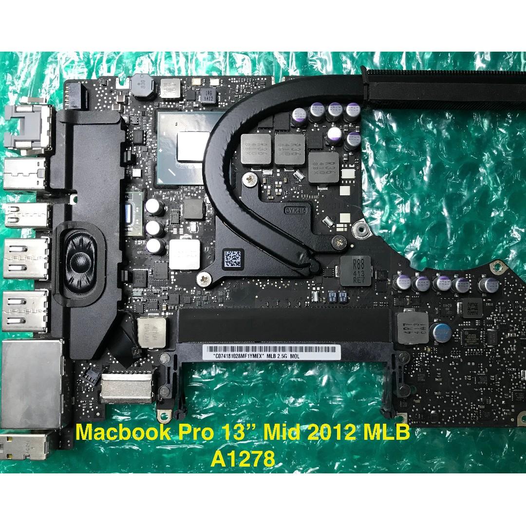 Main Logic Board Macbook Pro 13 Inch Mid 12 A1278 Electronics Computer Parts Accessories On Carousell