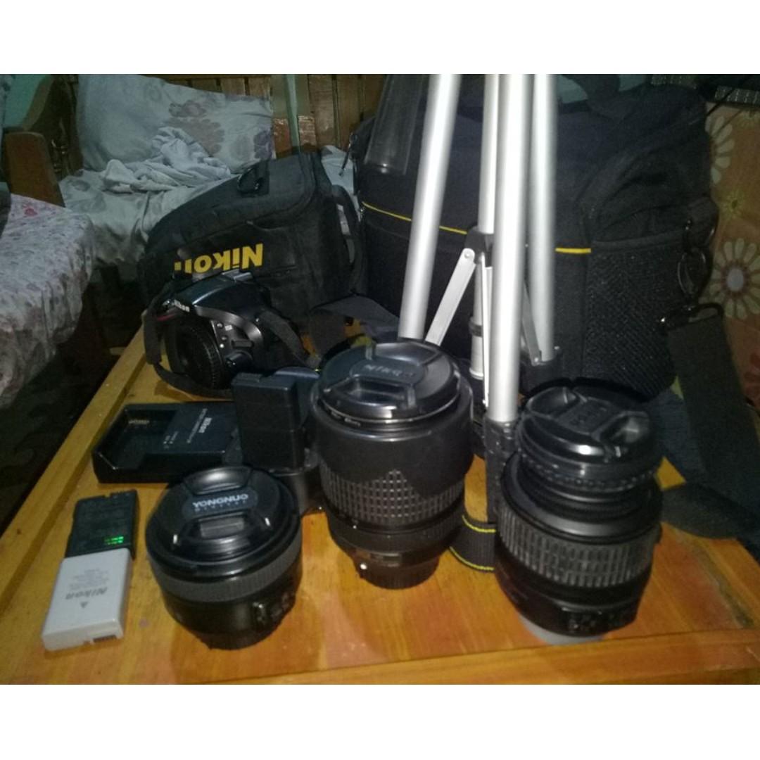NIKON D5200 (Category: Cameras) located in Bulacan. Submitted by none930 (Listing ID 263381935, Image 1). Description: selling my Pre-Loved NIKON D5200 including: 18-140mm NIKKOR LENS w/ UV filter 30mm YONGNUO 55mm Kit Lens w/ UV filter Tripod 2 batteries Battery Grip Charger Nikon SLING BAG 44k Shuttercount... issue: may kaunting fungus sa lens ng 140mm.. pero napapalinis naman yan.. hindi nabawasan quality ng shot.. RFS: kelangan ng pang paanak