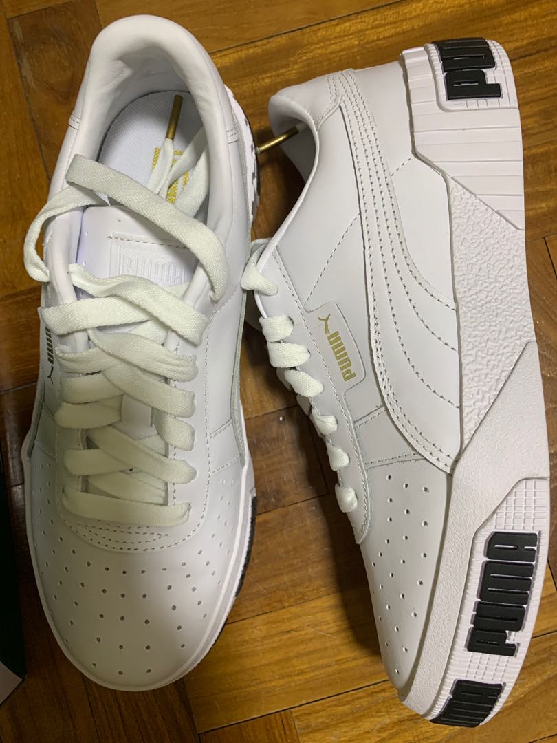 Puma Cali Bold Wn s White Metallic Gold Women s Fashion Footwear