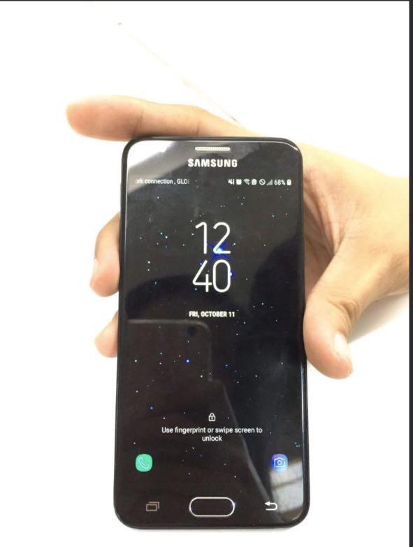 Samsung j5 prime (Category: Samsung) located in Manila. Submitted by malou.20 (Listing ID 263360256, Image 1). Description: Used j5 prime samsung slight gasgas at the back cover . Good condition ..