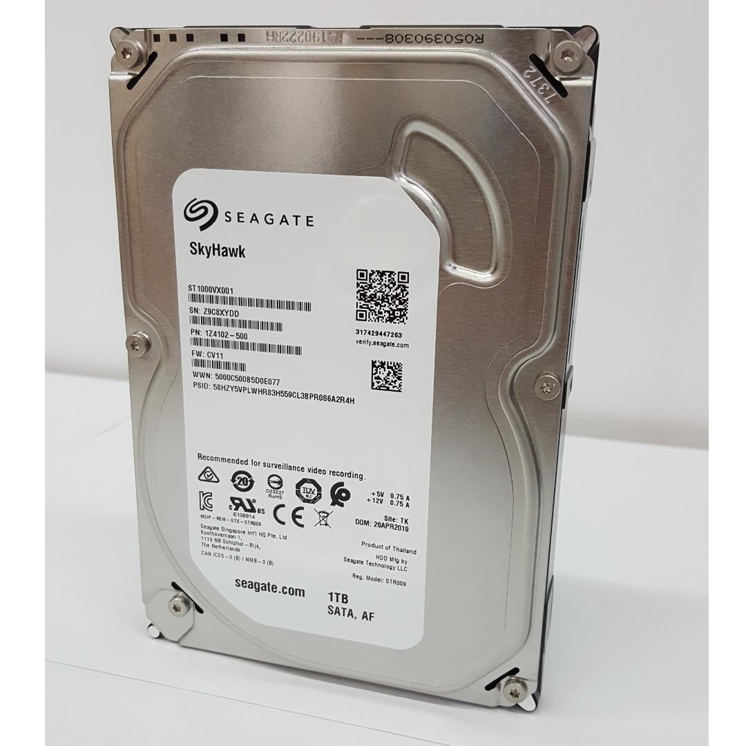 Seagate SKYHAWK 1TB Surveillance CCTV Multimedia Hard Drive Build ...